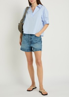 Frame The Everyday Denim Shorts Light Blue