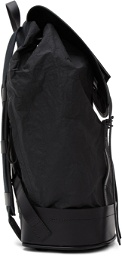 Maison Margiela Black Coated Canvas Backpack