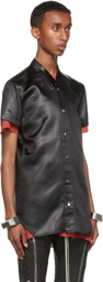 Rick Owens Black Liquid Golf Short Sleeve Shirt