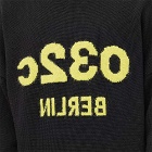 032c Men's Fuzzy 'Selfie' Crew Knit in Black