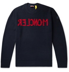 Moncler Genius - 2 Moncler 1952 Logo-Intarsia Virgin Wool and Cashmere-Blend Sweater - Blue