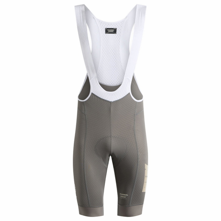 Photo: Pas Normal Studios Men's Mechanism Logo Bibs in Medium Grey