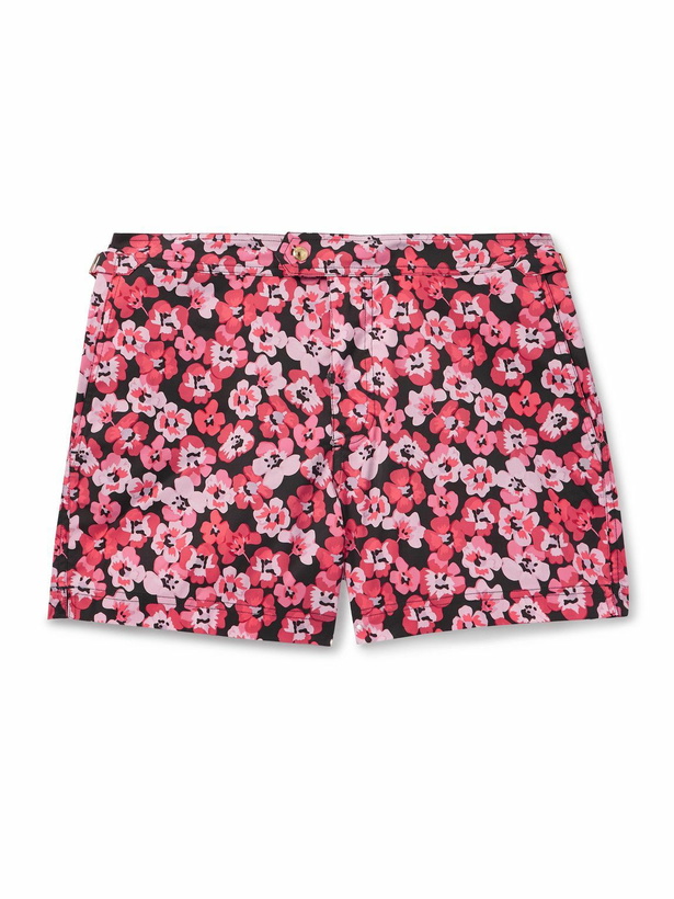 Photo: TOM FORD - Floral-Print Slim-Fit Short-Length Swim Shorts - Pink