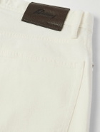 Brioni - Cortina Slim-Fit Straight-Leg Jeans - White