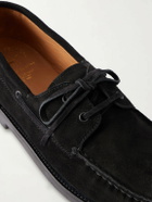 Officine Creative - Balfron Suede Boat Shoes - Black