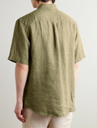 Sunspel - Striped Linen Shirt - Green