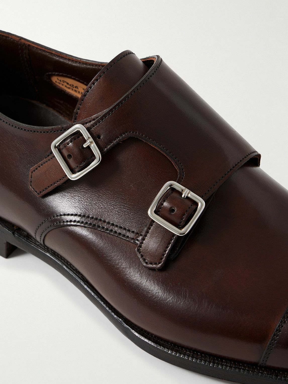 George Cleverley - Thomas Cap-Toe Leather Monk-Strap Shoes - Brown