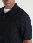 Rag & Bone - Harvey Ribbed Cotton-Blend Polo Shirt - Black