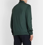 Caruso - Mélange Wool-Jersey Shirt - Green