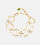 Dolce&Gabbana Embellished floral chain necklace