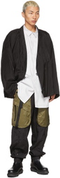 A. A. Spectrum Black Lightweight Mongolian Jacket