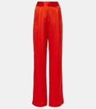The Sei High-rise silk satin wide-leg pants