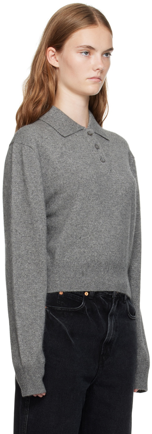 Recto Gray Ophelia Shimmer Polo