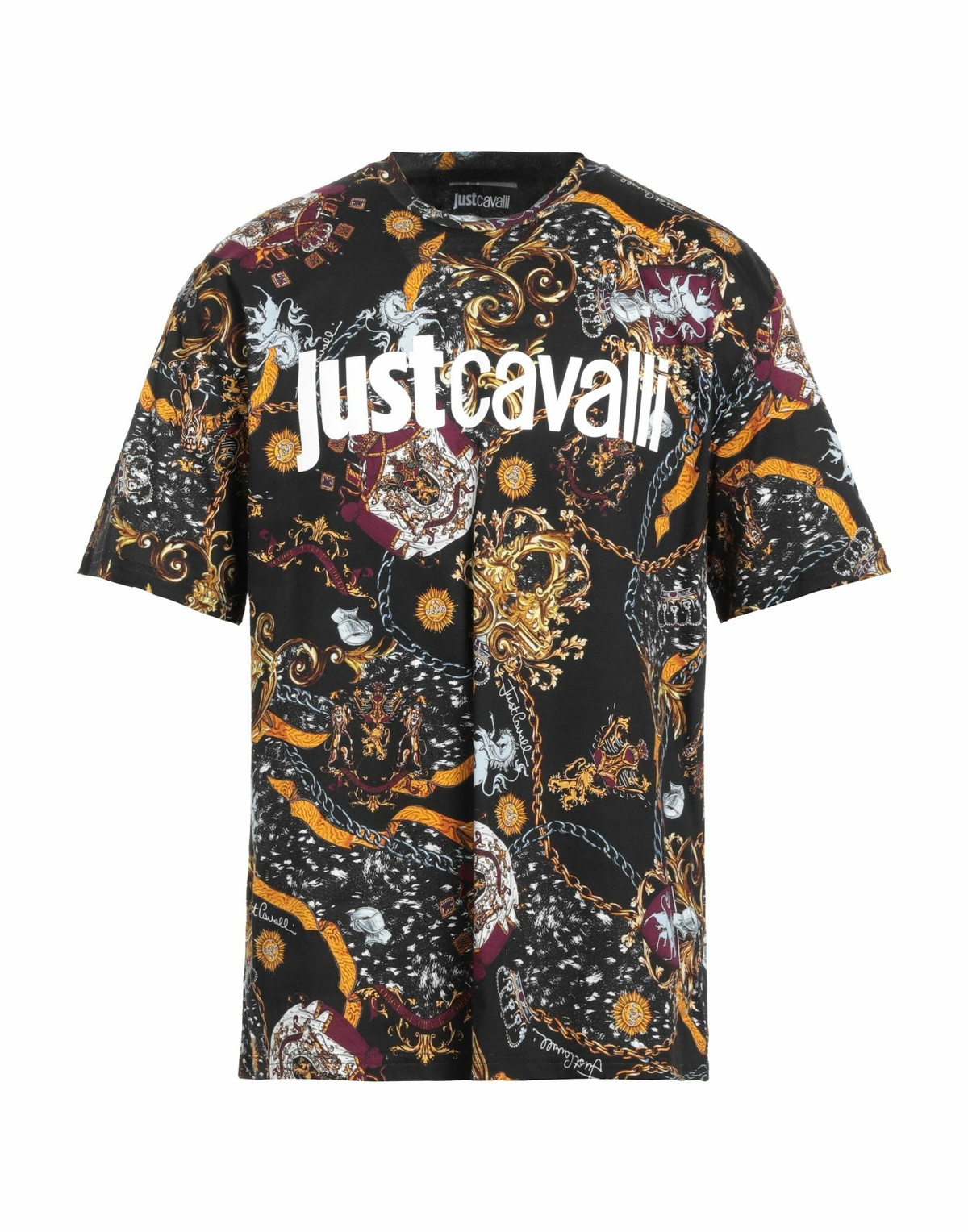 Just Cavalli Mens T-shirt in Black