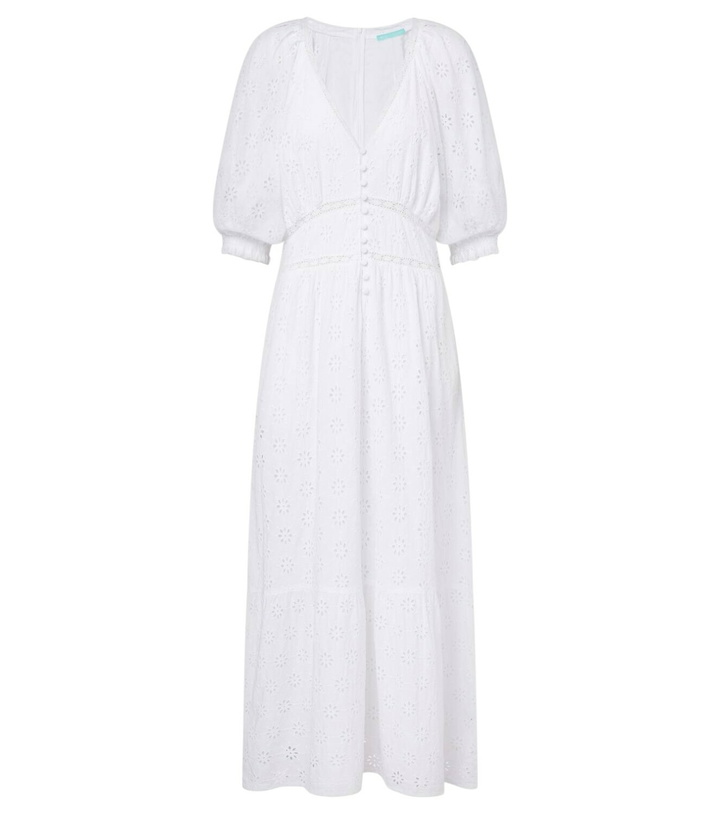Photo: Melissa Odabash Daphne broderie anglaise cotton midi dress