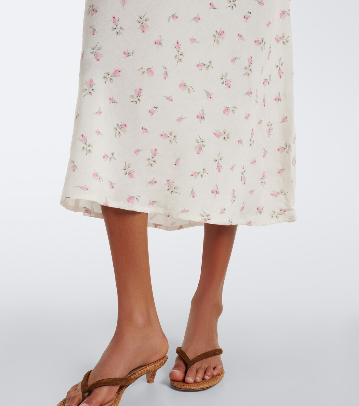 Rixo Sandrine floral cotton midi dress
