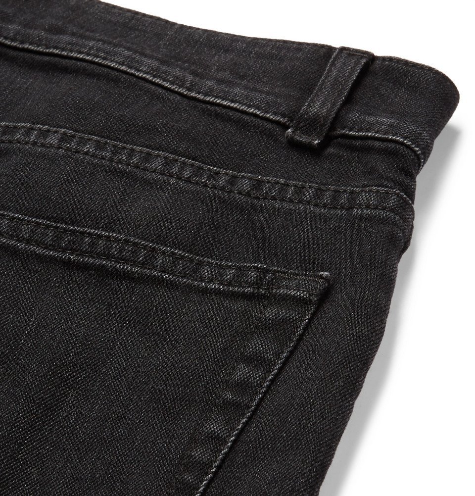 Balenciaga - Skinny-Fit Distressed Stretch-Denim Jeans - Black