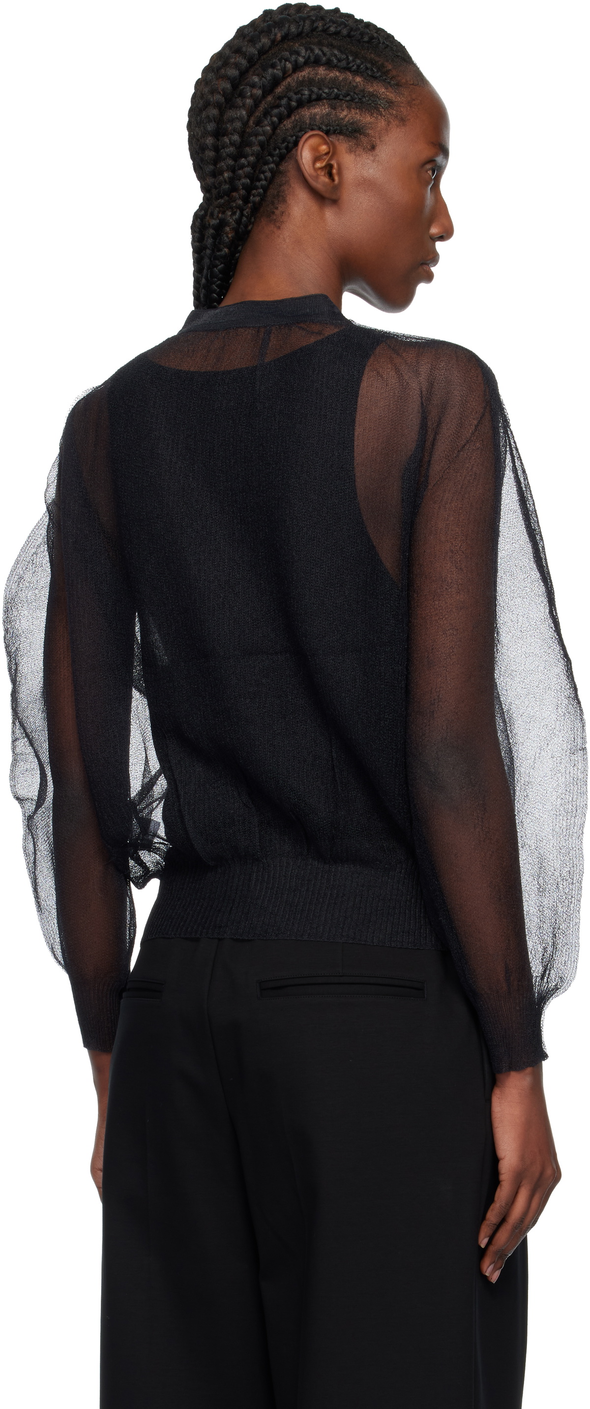 ISSEY MIYAKE Black Encase Cardigan