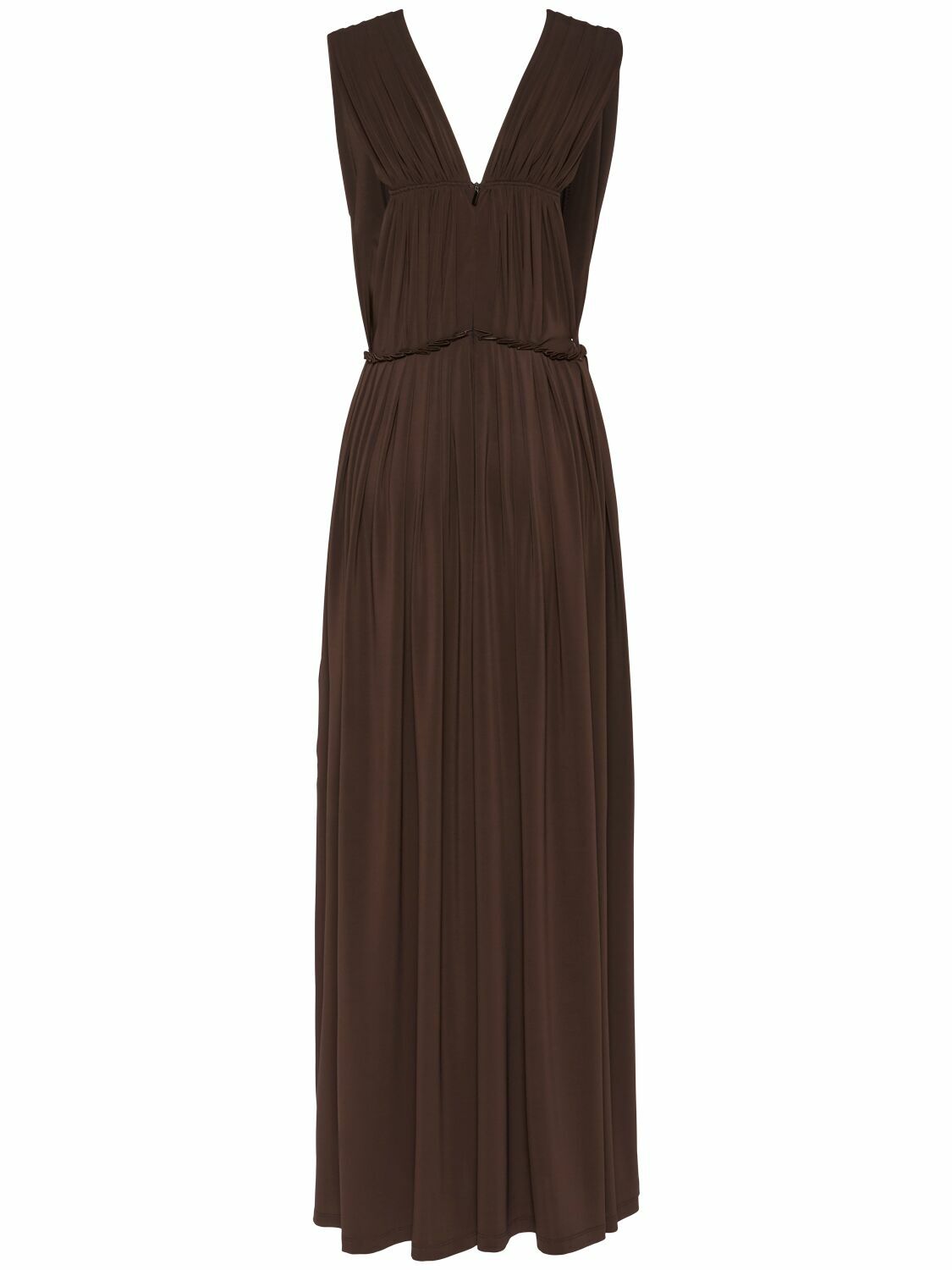 ワンピース MAX MARA WALTER LONG DRESS IN STRETCH JERSEY 1621045206002-w-