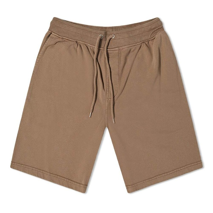 Photo: Colorful Standard Men's Classic Organic Sweat Short in Warm Taupe