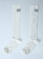 MM6 Maison Margiela Ribbed Knit Knee-High Socks