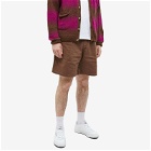 General Admission Men's Pleated Short in Brown
