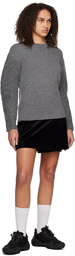 Theory Black Wrap Miniskirt