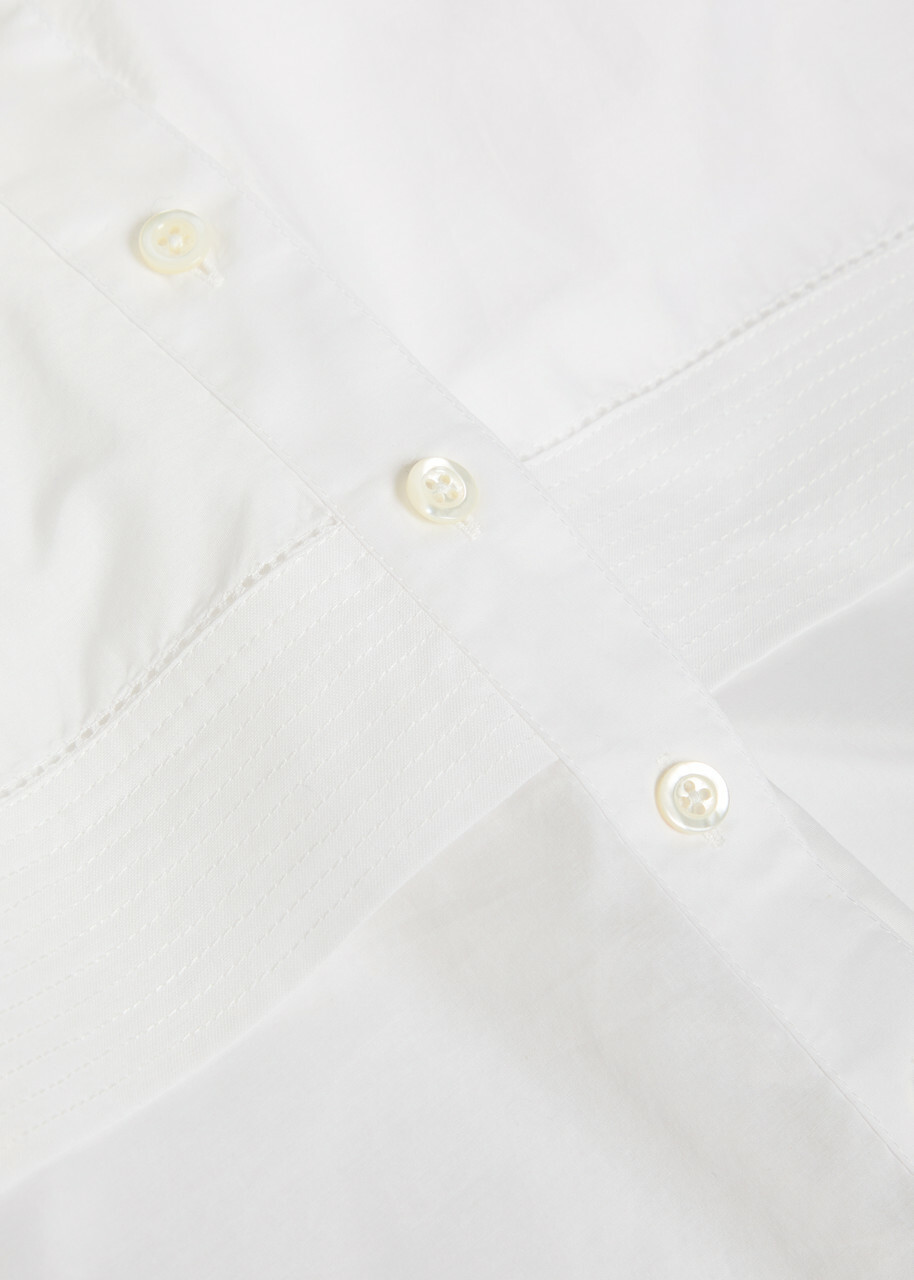 Frame Cape-effect Cotton Blouse White