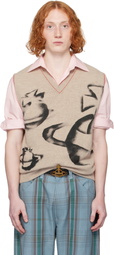 Vivienne Westwood Beige Orbit Vest