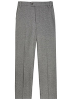 The Elder Statesman Straight-leg Wool-blend Trousers Grey