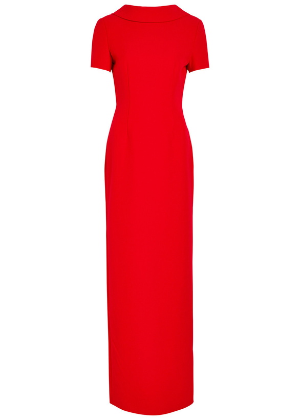 Photo: Roland Mouret Crepe Maxi Dress Red