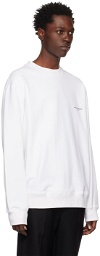 Wooyoungmi White Square Label Sweatshirt