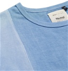 11.11/eleven eleven - Indigo-Dyed Cotton-Jersey T-Shirt - Blue