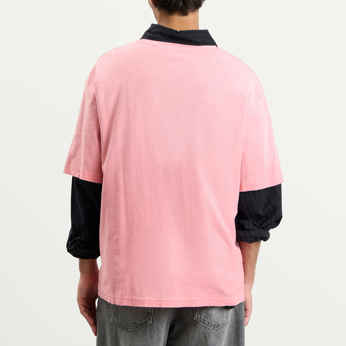 Acne Studios Men's Exford 1996 Short Sleeve T-Shirt in Tango Pink