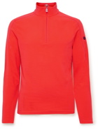 Bogner - Harrison Slim-Fit Fleece Half-Zip Ski Base Layer - Red