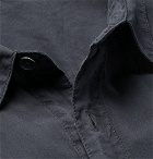 James Perse - Cotton-Poplin Shirt - Men - Navy