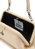Vivienne Westwood Jane Frame Leather Purse - Cream - One Size