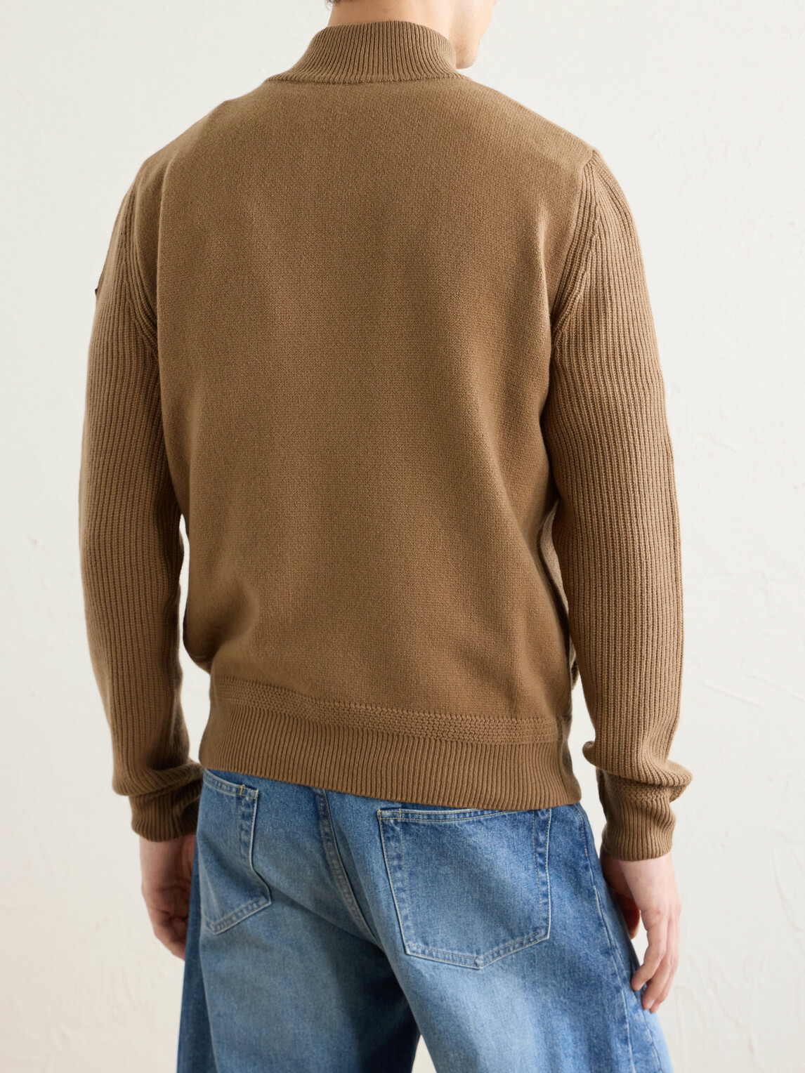Moncler - Wool and Cashmere-Blend Cardigan - Brown