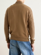 Moncler - Wool and Cashmere-Blend Cardigan - Brown