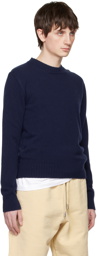 AMI Paris Navy Ami de Cœur Sweater