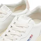 Autry Men's 01 Low Leather Sneakers in White/Pink