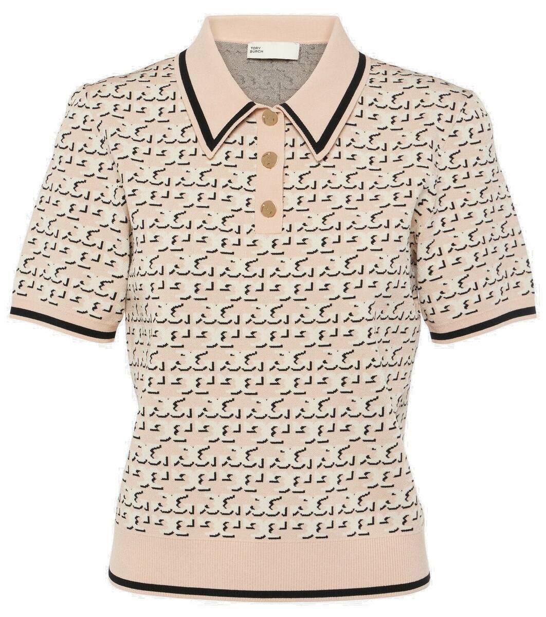 Tory Burch Logo jacquard polo shirt Tory Burch