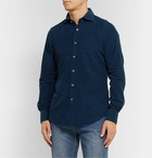 Incotex - Fellini Slim-Fit Cotton-Corduroy Shirt - Blue