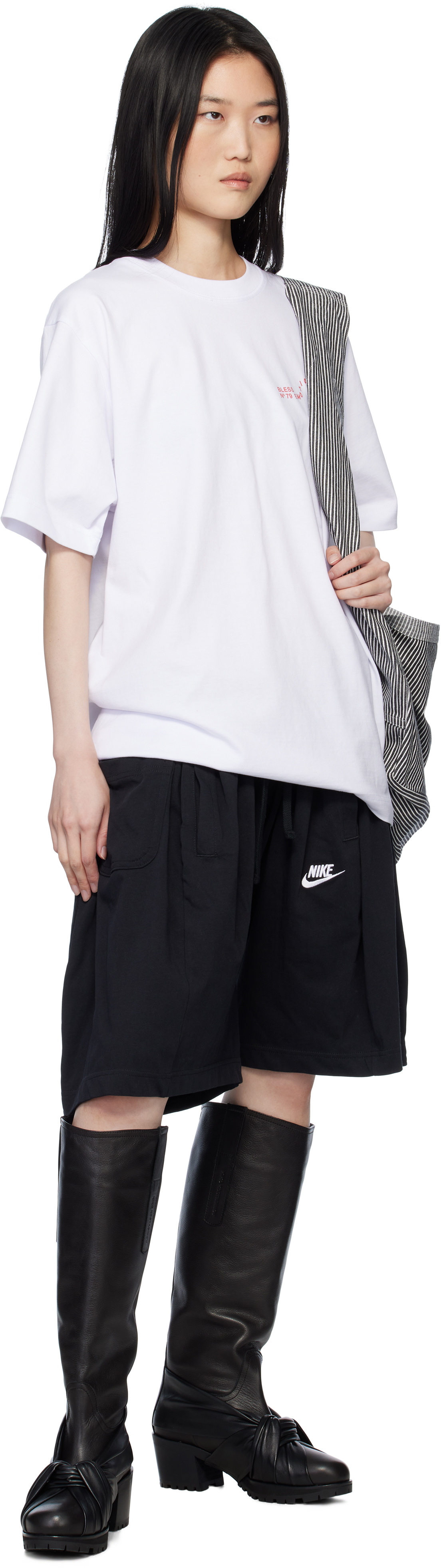Bless Black Nº69 Overjogging Denim Shorts