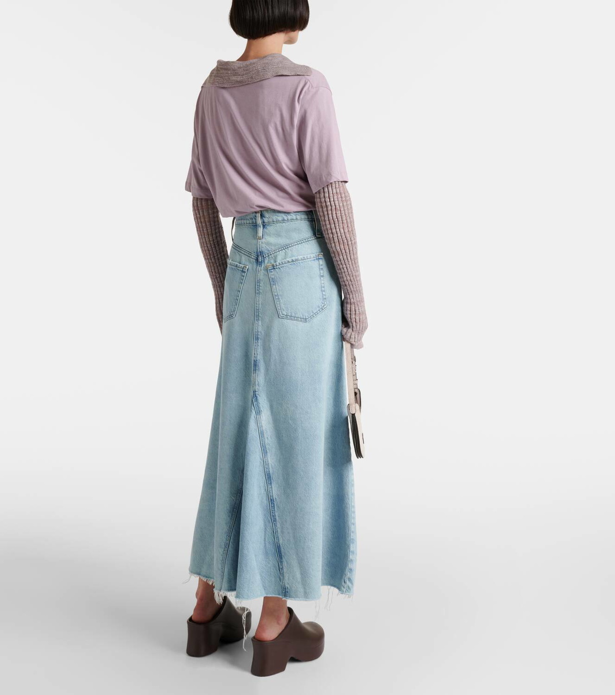 docking maxi denim skirt/2color | KNUTH MARF