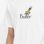 Butter Goods Men's Pencil Logo T-Shirt in White