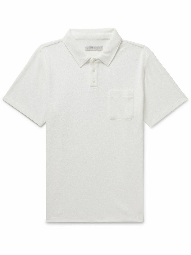 Photo: Outerknown - Hightide Organic Cotton-Blend Terry Polo Shirt - White