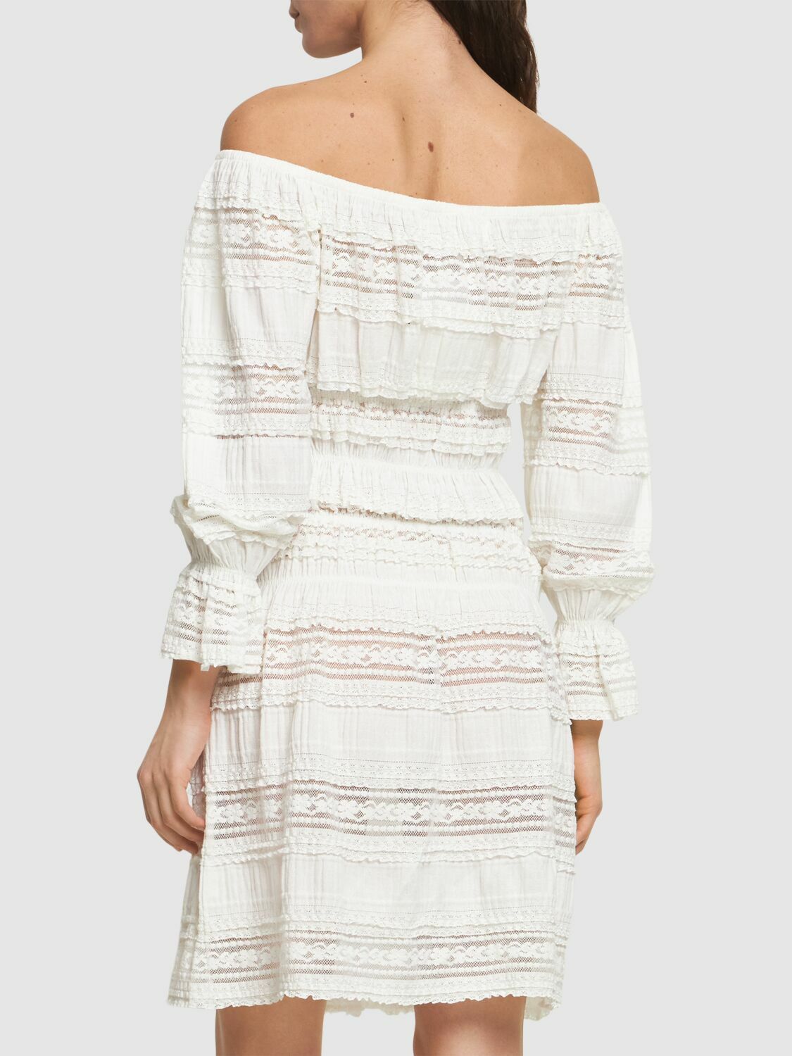 DESIGNERS REMIX Avery Off-the-shoulder Lace Midi Dress Designers, Remix
