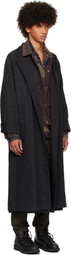 YOHJI YAMAMOTO Gray I-Raglan Reversible Coat