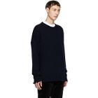 Dsquared2 Navy Fin 3 Crewneck Sweater
